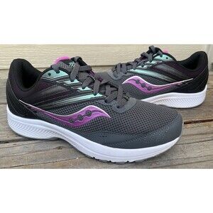 Nice! Saucony Cohesion 15 Women's size 11 Wide Running Shoes Shadow/Razzle